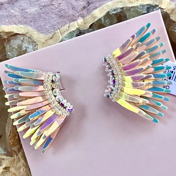 πΊπHPππΊ NWT Mignonne Gavigan Mini Madeline Earrings Sunset - Picture 8 of 16